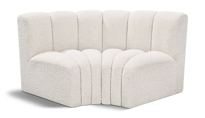 Arc - Boucle Fabric 2 Piece Modular Sofa