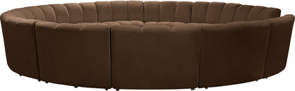 Infinity - 12 Piece Velvet Modular Sectional