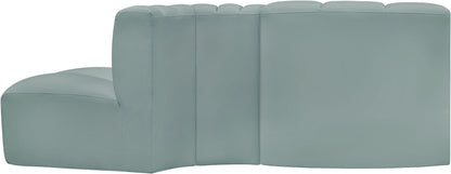 Arc - Faux Leather 3 Piece Modular Sofa