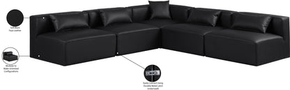 Cube - 5 Piece Modular Corner Armless Sectional