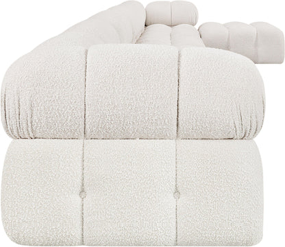 Ames - 7 Piece Boucle Fabric Modular L-Shaped Sectional