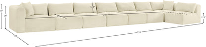 Shaggy - 8 Piece Modular Sectional