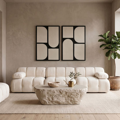 Icon - Mango Wood 2 Piece Wall Art