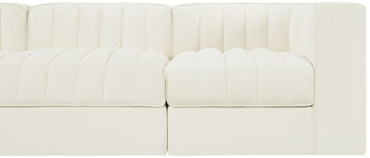 Rummi - Velvet Performance Fabric Upholstered 5 Piece Modular Sofa