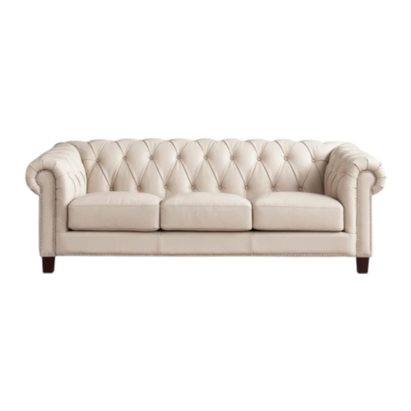 BALDWIN TOP GRAIN LEATHER SOFA AND LOVESEAT