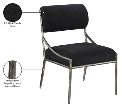 Bastille - Upholstered Dining Side Chair (Set of 2) - Silver Frame