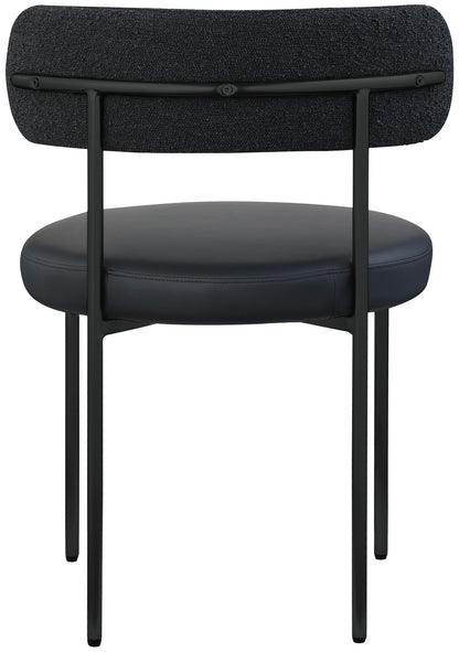 Beacon - Faux Leather Dining Chair With Black Legs (Set of 2)