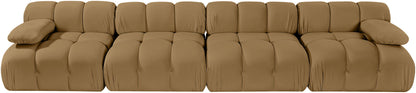 Orin - Velvet 4 Piece Modular Sofa