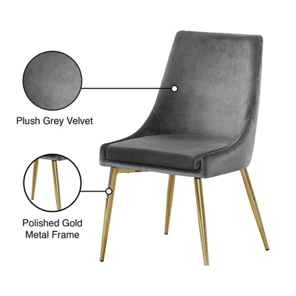 Karina - Dining Chair with Chrome Legs (Set of 2)