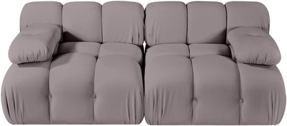 Orin - Velvet Performance Fabric Upholstered 2 Piece Modular Sofa