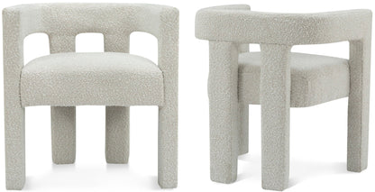 Athena - Boucle Fabric Dining Chair