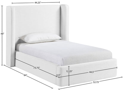 Kendall - Linen Textured Fabric Upholstered Bed