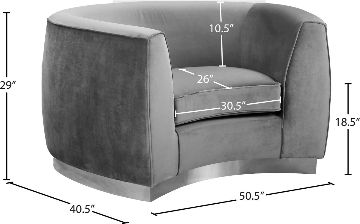 Julian - Chair with Chrome Base