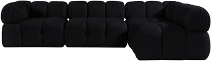 Orin - Fabric Velvet 4 Piece Modular Sectional