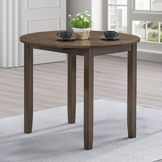 Damica - Round Dining Table - Walnut