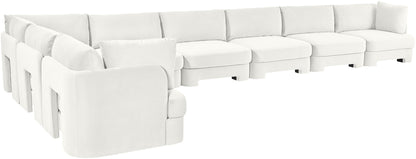 Hammond - Velvet Performance Fabric Upholstered 8 Piece L-Shaped Sectional