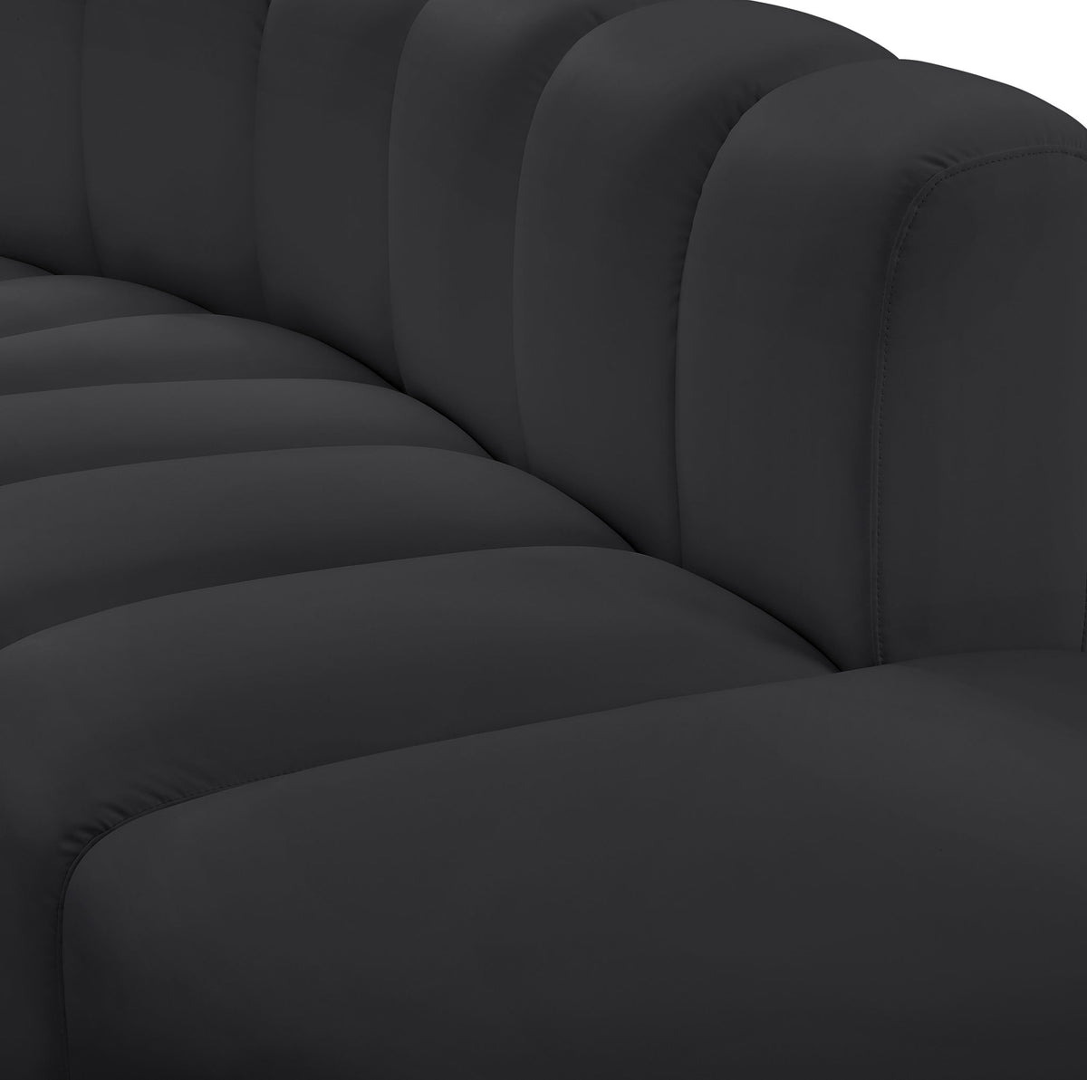 Arc - Faux Leather 3 Piece Modular Sofa