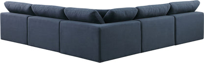 Comfy - 5 Piece Linen Modular Corner Armless Sectional