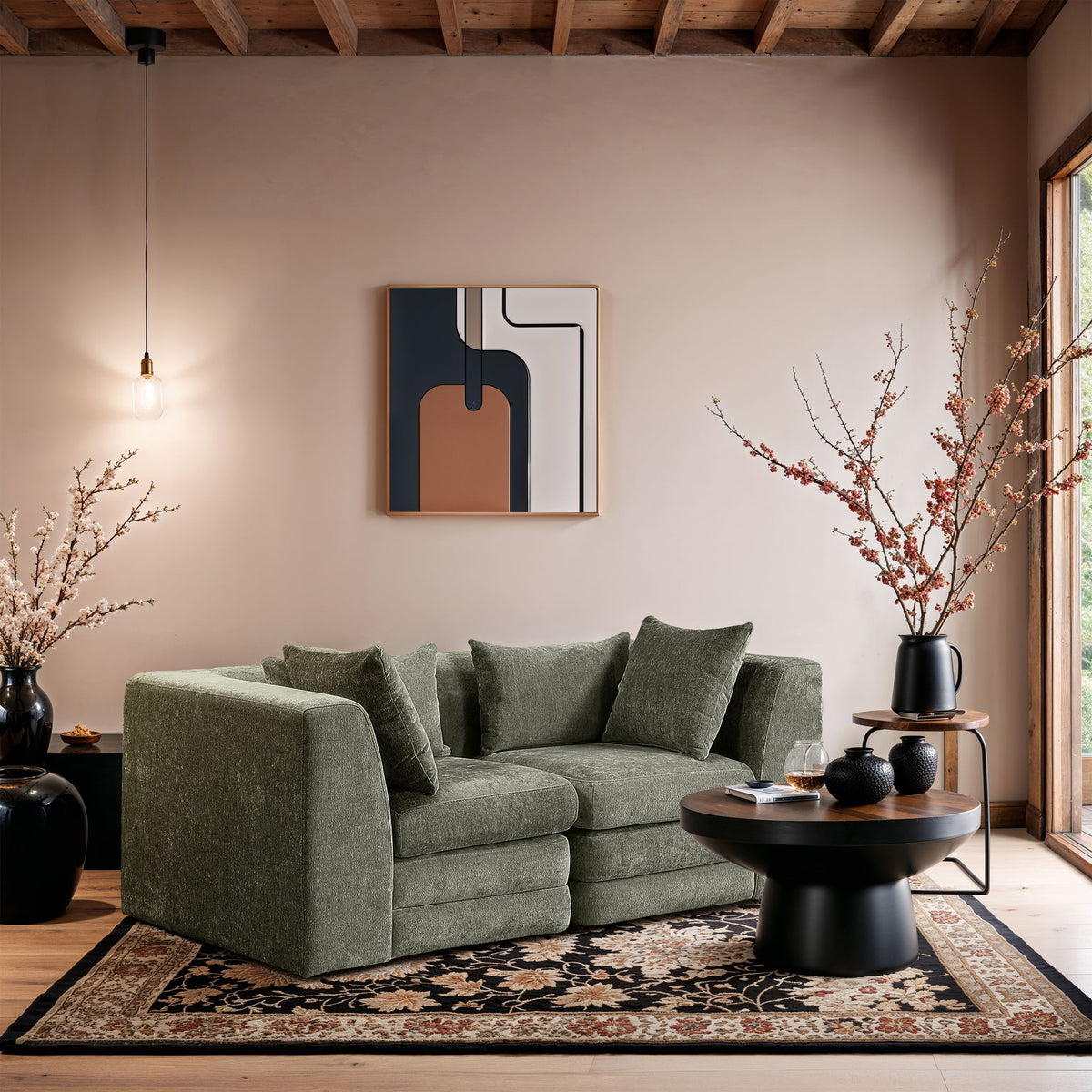 Stellar - 2 Piece 76" Upholstered Modular Loveseat