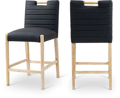 Aimee - Counter Stool - Light Brown Legs