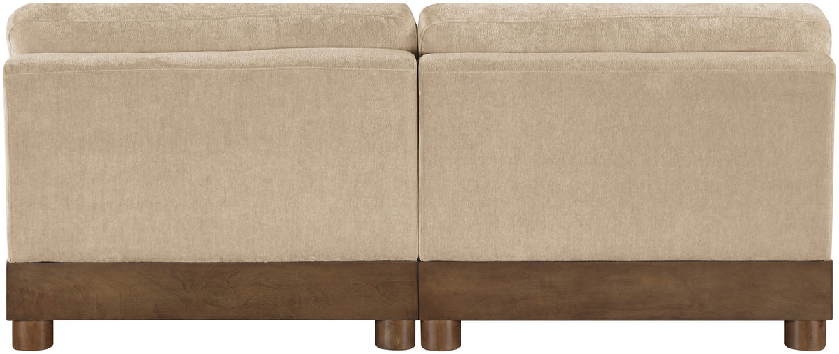 Turin - Chenille Fabric Upholstered Modular Sectional - Beige