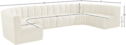 Arc - Velvet Modular U-Shaped Sectional