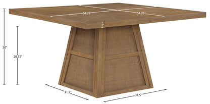 Fenwick - Cane Oak Veneer And Solid Wood Dining Table