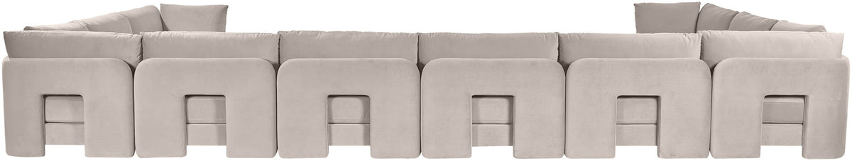Hammond - Velvet Performance Fabric Upholstered 10 Piece Sectional