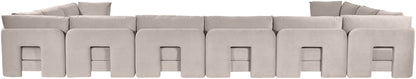 Hammond - Velvet Performance Fabric Upholstered 10 Piece Sectional