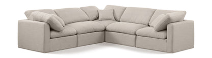 Indulge - Linen 5 Piece Modular Corner Sectional