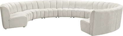Infinity - 10 Piece Velvet Modular Sectional