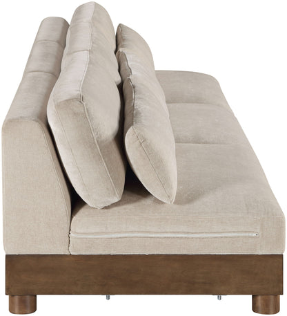 Turin - Chenille Fabric Upholstered Modular Sectional - Taupe