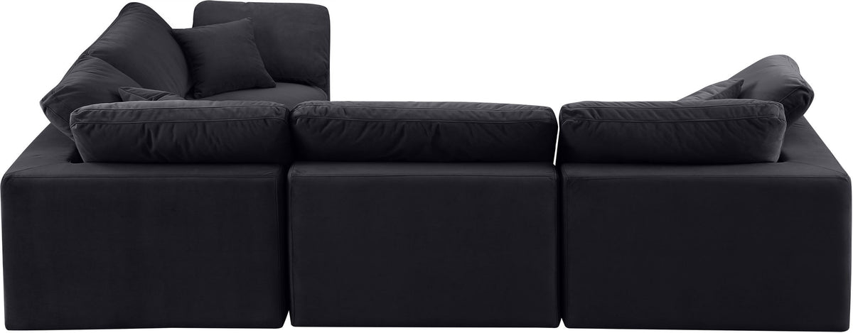 Comfy - 4 Piece Velvet Modular Sectional