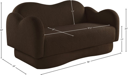 Bloom - Teddy Fabric Loveseat