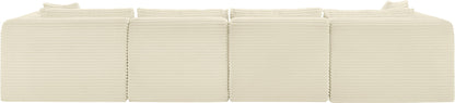 Shaggy - 5 Piece Modular Sectional With Ottoman