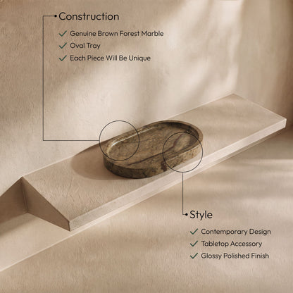 Ophelia - Genuine Marble Tray