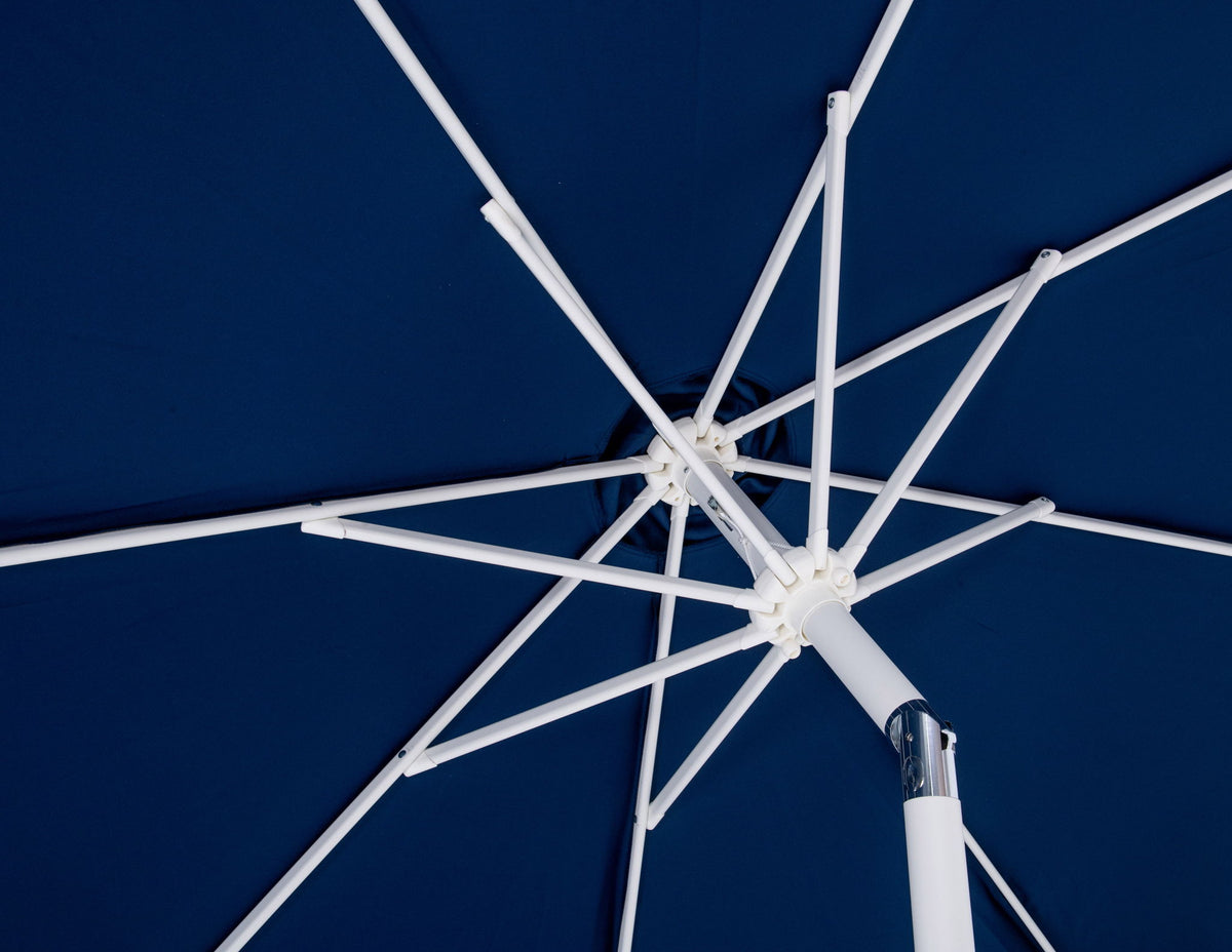 Amalfi - Aluminum Patio Umbrella - White Base / White Pole