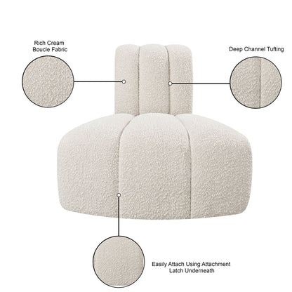 Arc - Boucle Fabric Reverse Corner