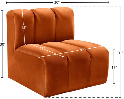 Arc - Velvet Straight Chair