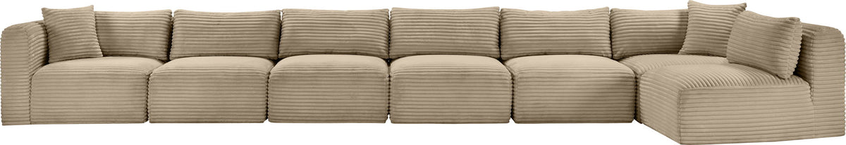 Shaggy - Fabric 7 Piece Modular Sectional