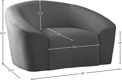 Riley - Velvet Arm Chair