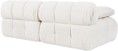 Orin - Velvet Performance Fabric Upholstered 2 Piece Modular Sofa