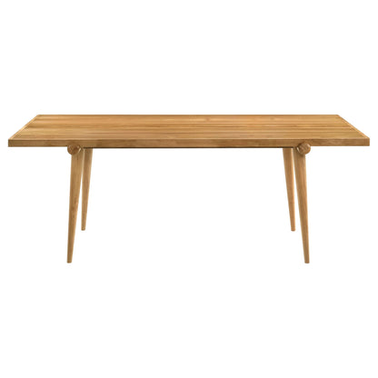 Fabra 79-inch Rectangular Wood Dining Table Honey