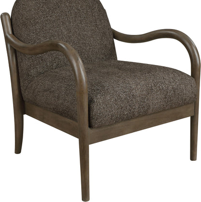 Helmsley - Performance Fabric Upholstered Accent Chair - Brown Frame
