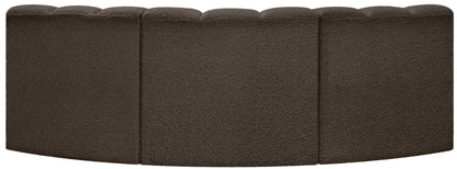 Arc - Boucle Fabric 3 Piece Modular Corner Sofa