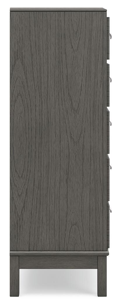 Mazing - Five Drawer Chest - Gray