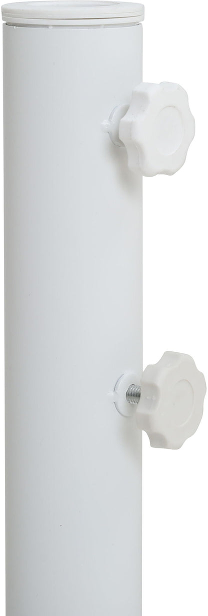 Fiji - Aluminum Patio Umbrella With Round White And Black Base