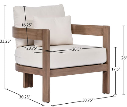 Newport - Water Resistant Fabric Upholstered Outdoor Patio Chair