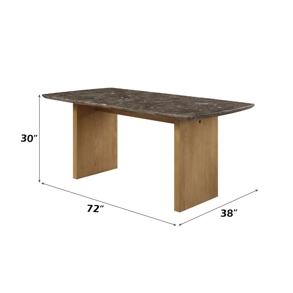 Jaramillo - Dining Table - Marble Top & Natural Finish