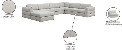 Beckham - 7 Piece Modular Sectional With Chaise